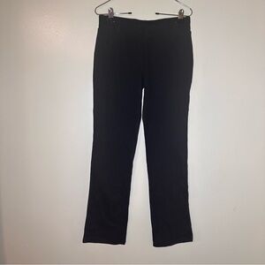 Classic Black Women's Cotton Blend Straight Leg Pants